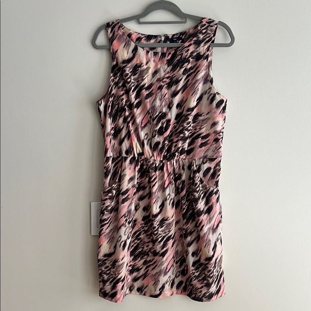 Stylish Pink Leopard Print Dress